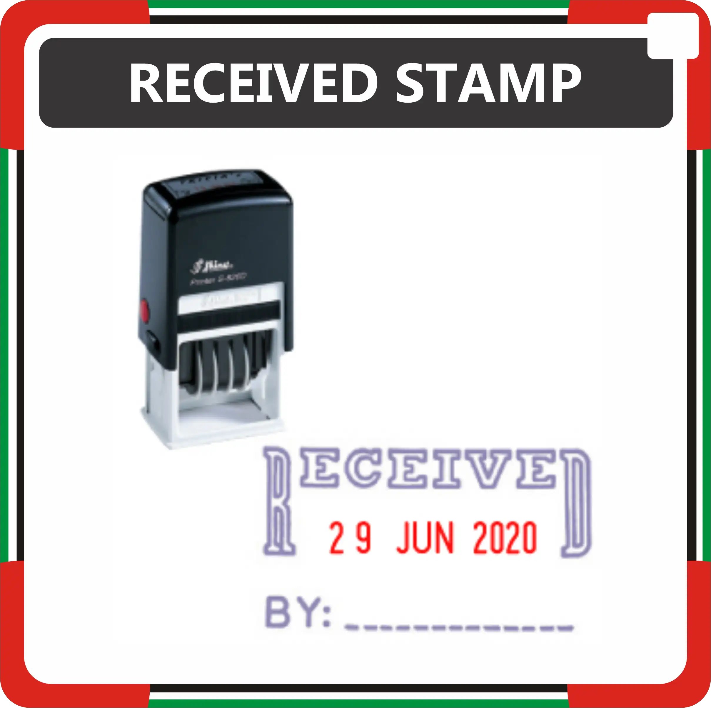 Received Stamp Makers Online in Dubai